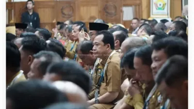 Bupati Muaro Jambi Bambang Bayu Suseno,SP.,MM,M.Si Menghadiri Rapat Koordinasi Teknis (Rakortek) Perumahan Perdesaan