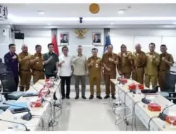 Bupati Muaro Jambi Bambang Bayu Suseno ,SP,MM,M.Si Mendampingi Gubernur Jambi Dr.H.Al Haris,S.Sos,MH mengikuti audiensi bersama Menteri Perhubungan RI Dudy Purwagandhi