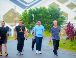 Kapolres Muaro Jambi Gelar Jogging Bersama : Jalin Kebersamaan, Bangun Semangat