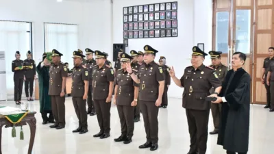 Enam Pejabat Baru Dilantik di Kejati Jambi, Aspidsus dan Lima Kajari Berganti