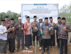 Bupati BBS Letakkan Batu Pertama Pembangunan Ponpes Raudhotul Muluk di Taman Rajo